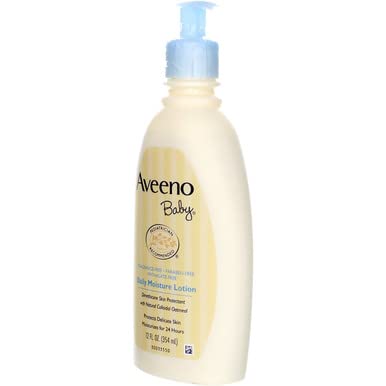 AVEENO Baby Daily Moisture Lotion Fragrance Free 12 oz (Pack of 10)