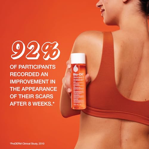 Bio-Oil Skincare Body Oil Serum for Scars and Stretch Marks, Face and Body Moisturizer with Vitamin E & A for Sensitive Dry Skin, Dermatologist Recommended, Non-Comedogenic, 4.2 Oz