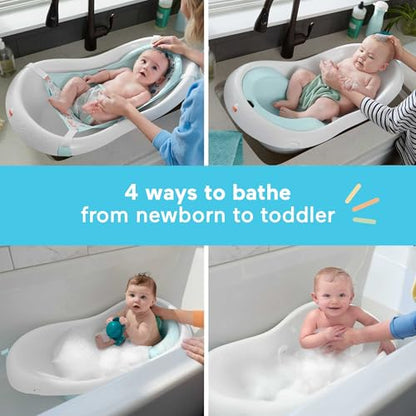 Fisher-Price™ Baby to Toddler Bath 4-in-1 Sling 'N Seat Tub with Removable Infant Support and 2 Toys