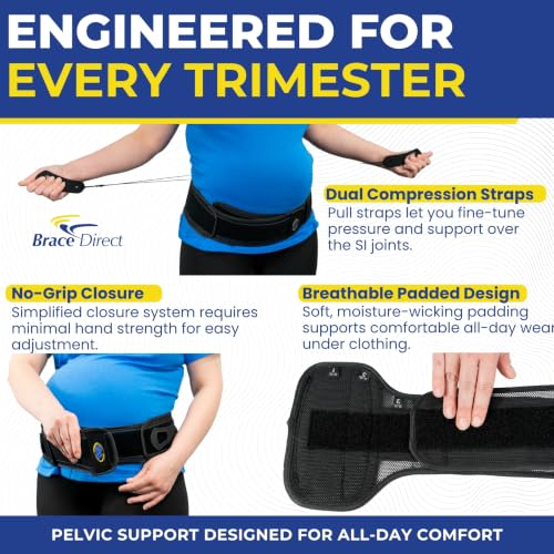 Brace Direct GlideFit Maternity Belt L0621 - Pregnancy SI Joint Support