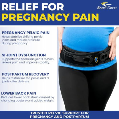 Brace Direct GlideFit Maternity Belt L0621 - Pregnancy SI Joint Support