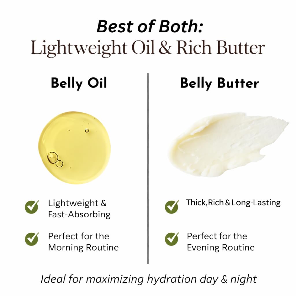 Organic Belly Balm & Oil for Stretch Marks and Scars