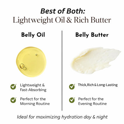 Organic Belly Balm & Oil for Stretch Marks and Scars