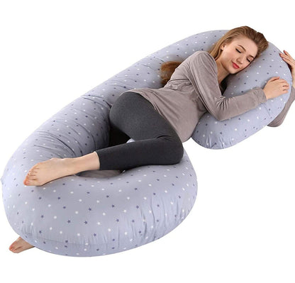 Pregnancy Pillow C Shaped Full Body Pillow Maternity Pillow Support for Back Legs Neck Hips for Pregnant Women with Removable Washable Cotton Cover (Color : E) (A)