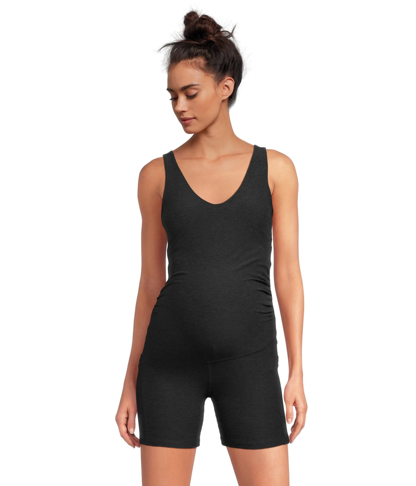 Beyond Yoga Womens Spacedye Movin Mama Maternity Biker Jumpsuit