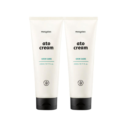 Mongdies Baby Ato Cream | 200 Hr Long Lasting Hydration | Patented Ceracine™ & 6 Layer Ceramide Barrier Care | Intensive Moisturizer for Dry&Sensitive Skin | Dermatologist Tested | 8.11 fl oz