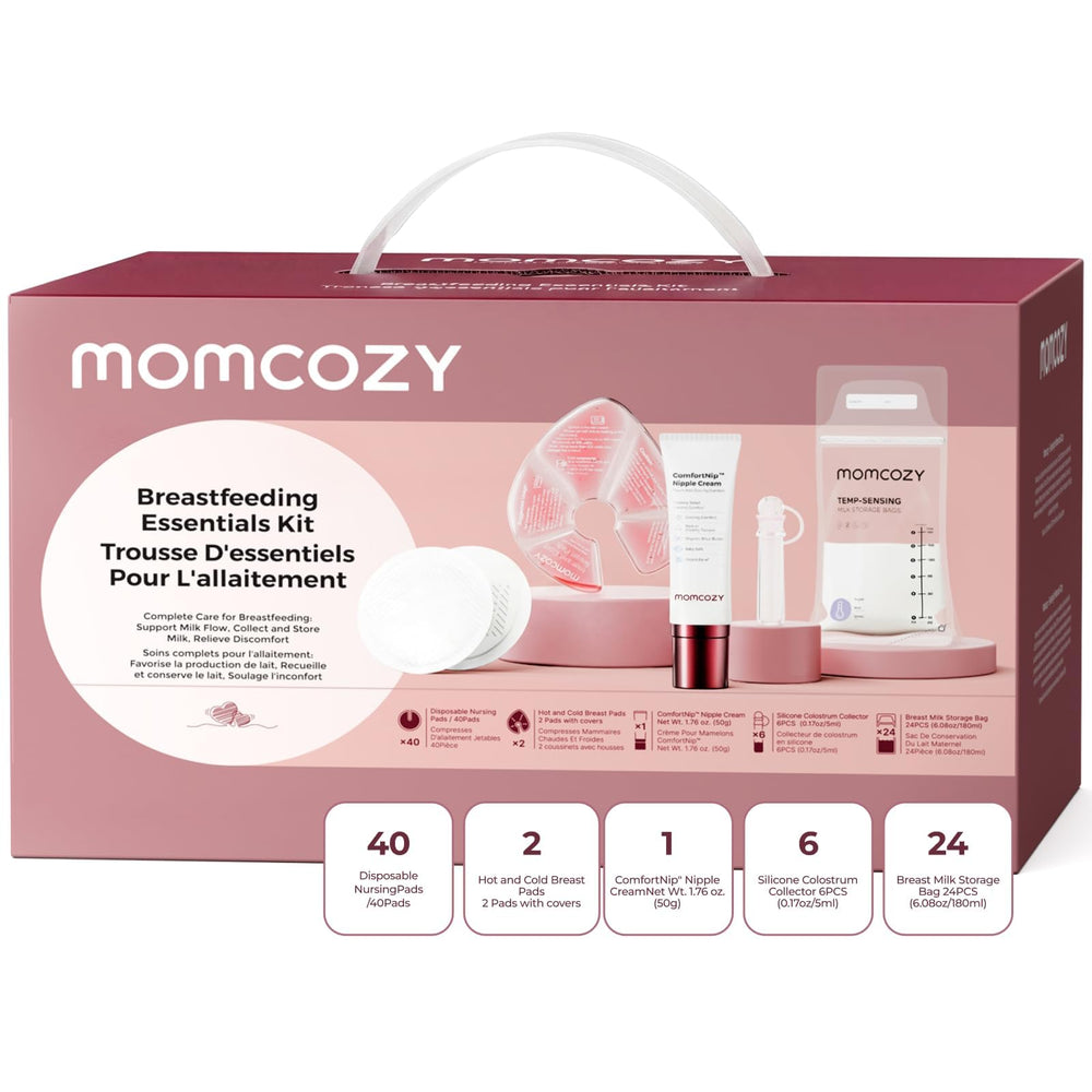 Momcozy 73PC Breastfeeding Essentials Kit,New Moms Postpartum Essentials