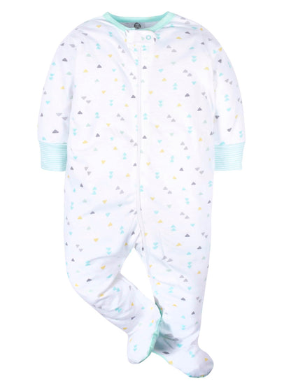 Gerber Baby Girls 4-Pack Sleep 'N Play Footie