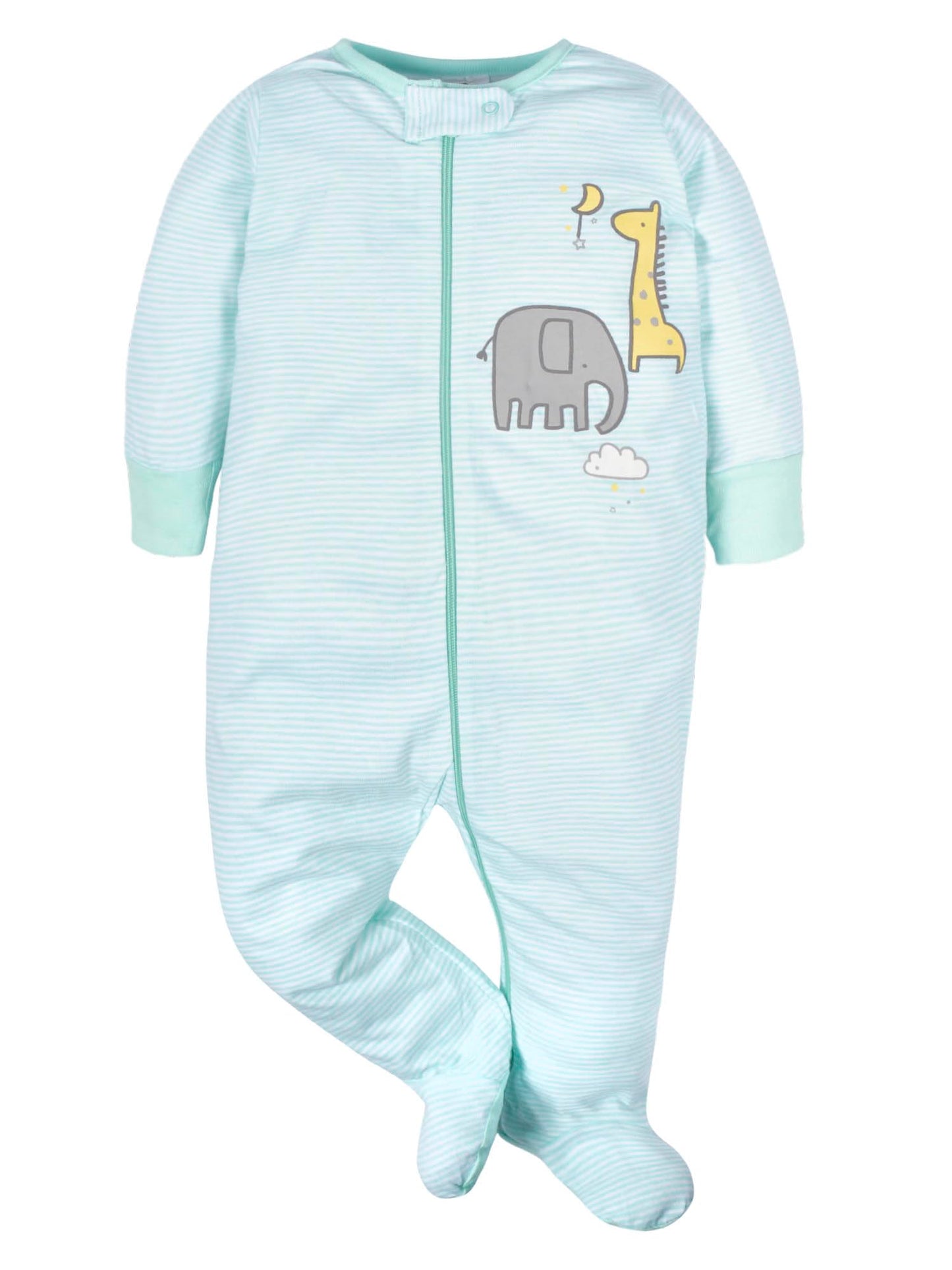 Gerber Baby Girls 4-Pack Sleep 'N Play Footie