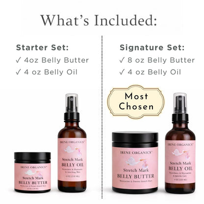 Organic Belly Balm & Oil for Stretch Marks and Scars