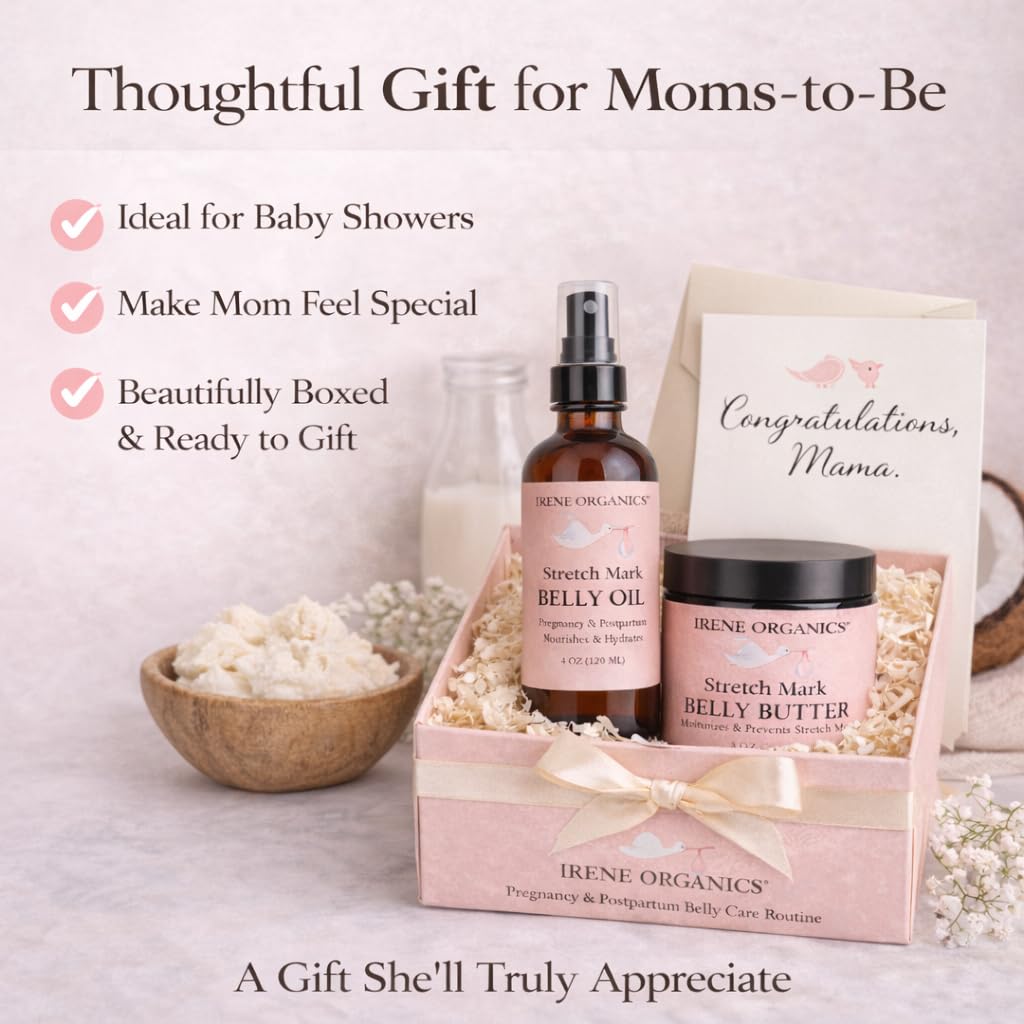 Organic Belly Balm & Oil for Stretch Marks and Scars