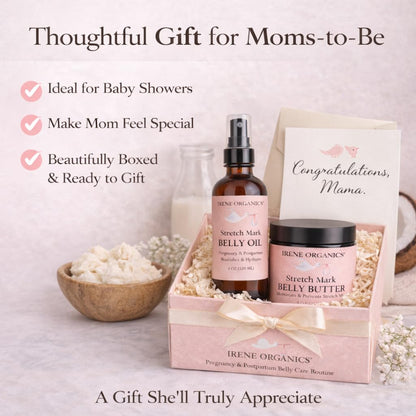 Organic Belly Balm & Oil for Stretch Marks and Scars