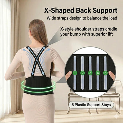 Paskyee 3-in-1 Pregnancy Belly Band – Adjustable Maternity Support Belt