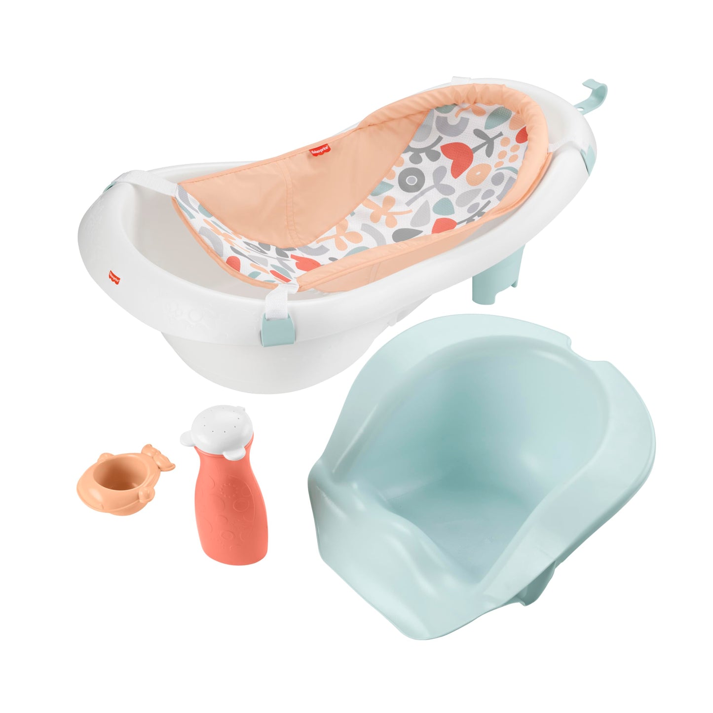 Fisher-Price™ Baby to Toddler Bath 4-in-1 Sling 'N Seat Tub with Removable Infant Support and 2 Toys