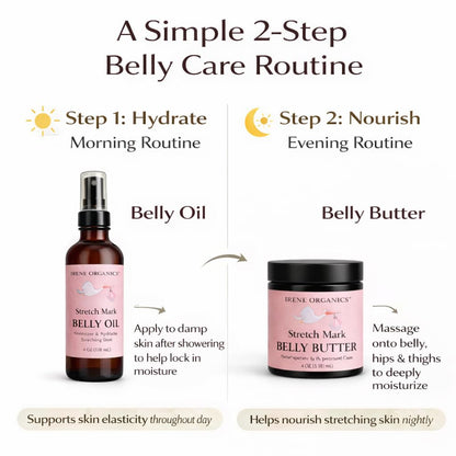 Organic Belly Balm & Oil for Stretch Marks and Scars