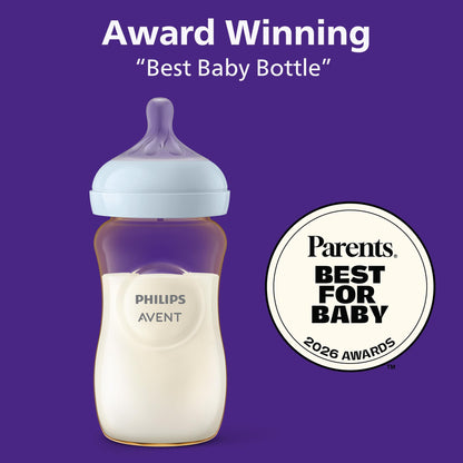 Philips Avent PPSU Natural Baby Bottles with Medium Flow Nipples (Flow 3)