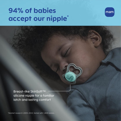MAM Air Night & Day Baby Pacifier, for Sensitive Skin