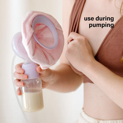 Motherhood Maternity Breast Therapy Packs for Breastfeeding – Hot & Cold Gel Packs for Engorgement, Plugged Ducts & Mastitis Relief, Reusable, Fits Pump Flanges, 2 Pack