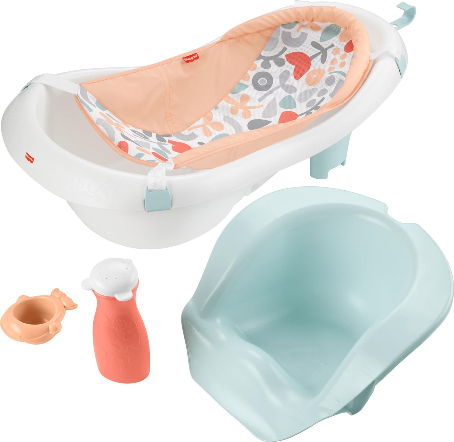 Fisher-Price™ Baby to Toddler Bath 4-in-1 Sling 'N Seat Tub with Removable Infant Support and 2 Toys