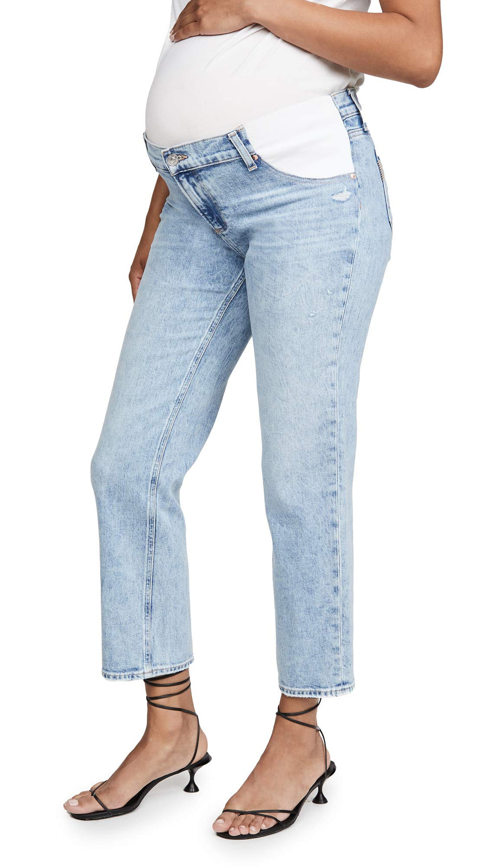 PAIGE Women's Noella Straight Maternity Jeans