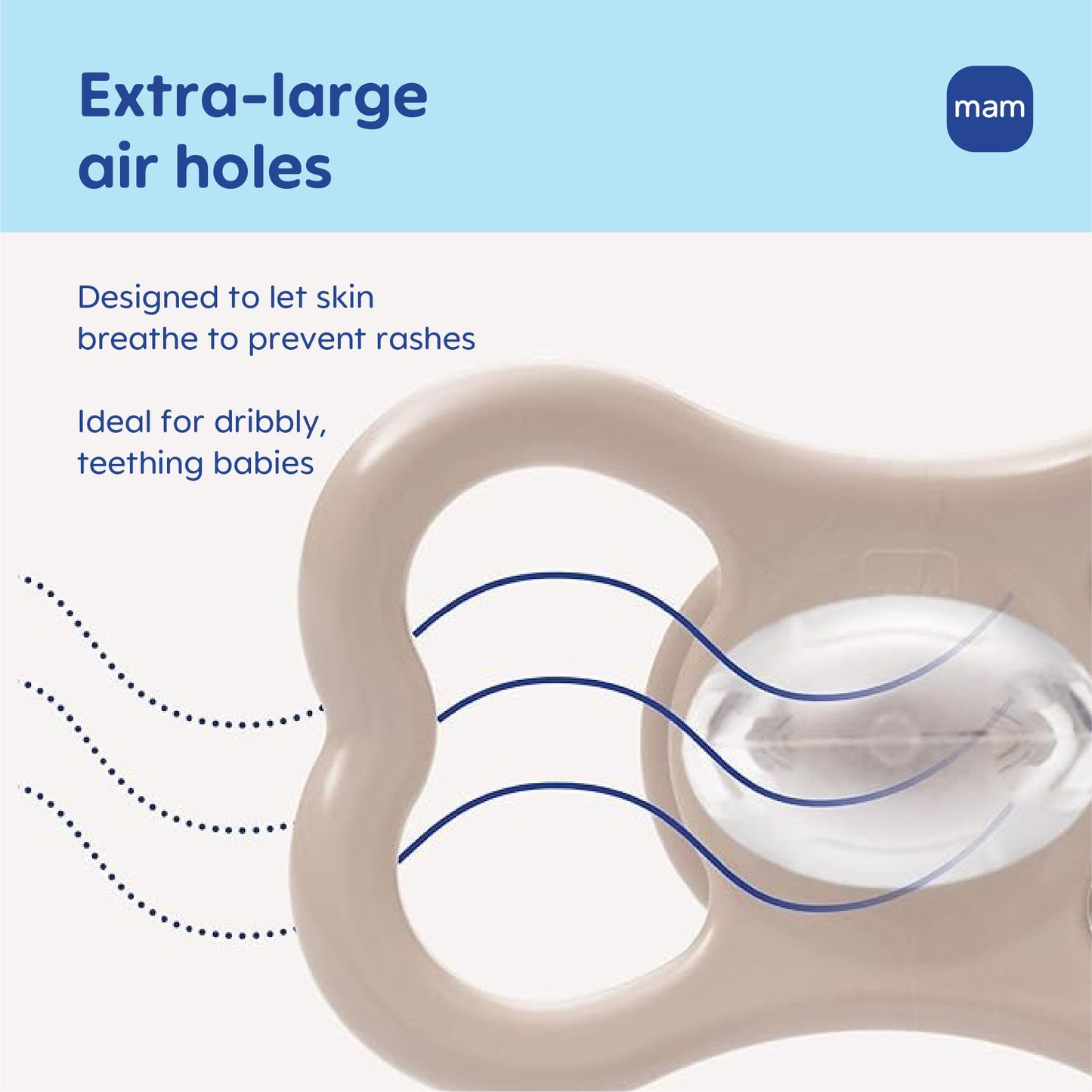 MAM Air Night & Day Baby Pacifier, for Sensitive Skin
