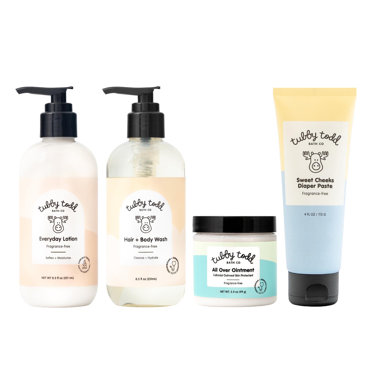 Tubby Todd Baby Bath and Skincare Kit, The Bundle Gift Set