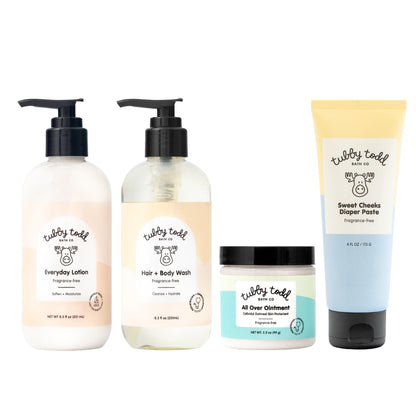 Tubby Todd Baby Bath and Skincare Kit, The Bundle Gift Set