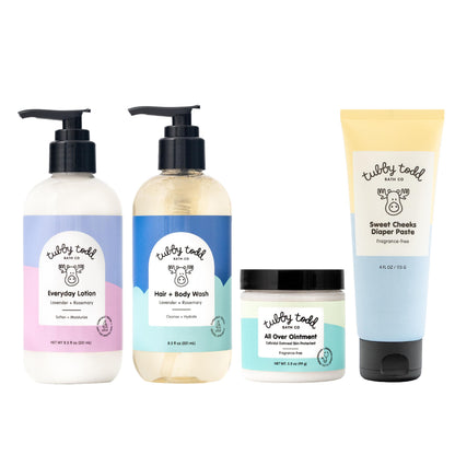 Tubby Todd Baby Bath and Skincare Kit, The Bundle Gift Set