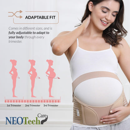 NeoTech Care Pregnancy Belly Band, Maternity Belt, for Pregnancy Belly Support, Back/Pelvic Support