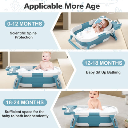 Collapsible Baby Bathtub for Newborn