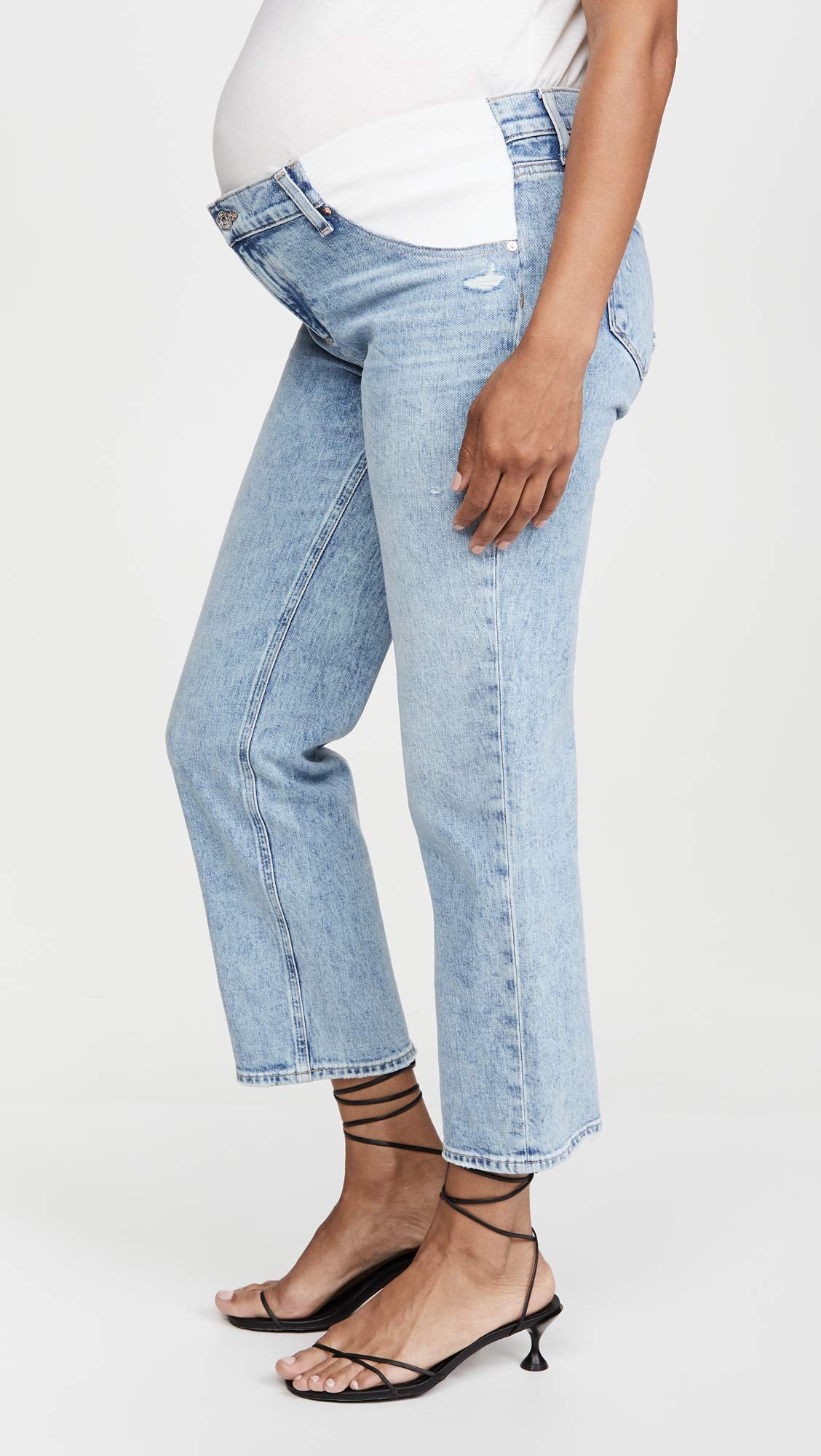 PAIGE Women's Noella Straight Maternity Jeans