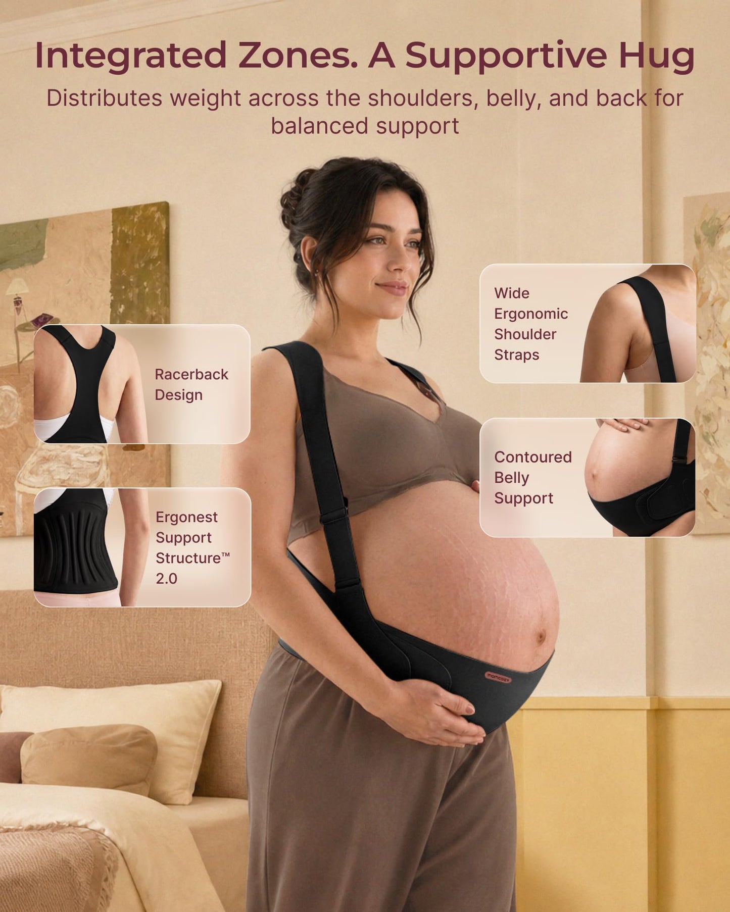 Momcozy Go As You Grow Belly Bands for Pregnant Women-For Twins/Multiples