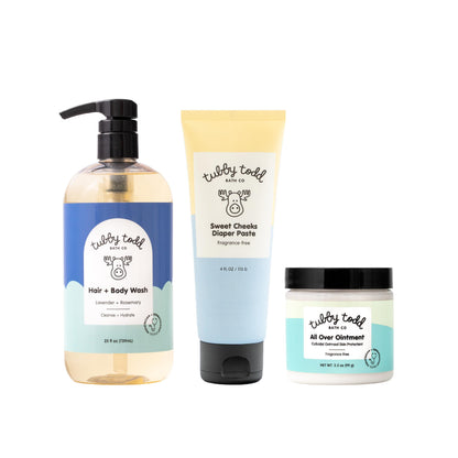 Tubby Todd Baby Bath and Skincare Kit, The Bundle Gift Set