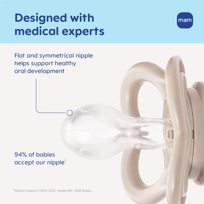 MAM Air Night & Day Baby Pacifier, for Sensitive Skin