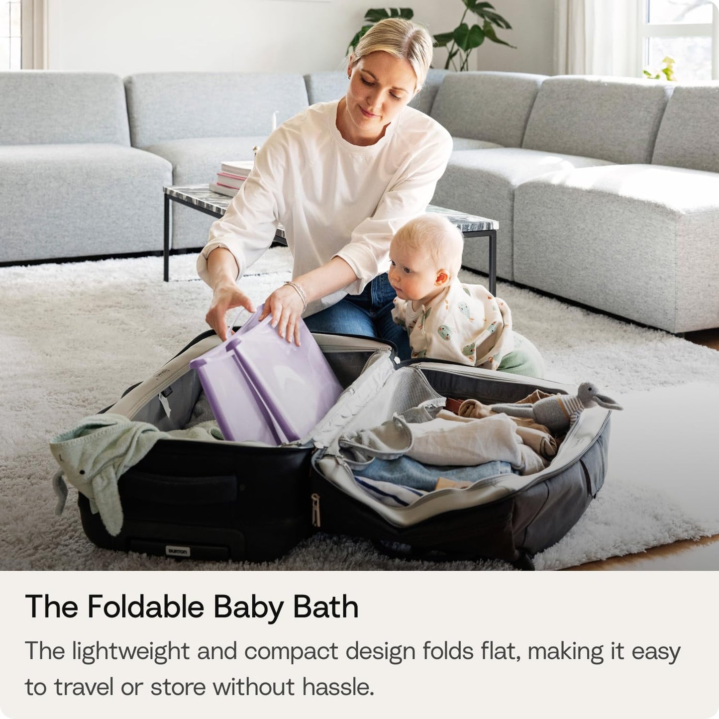 Stokke Flexi Bath X-Large Baby Bathtub - 31.5 x 15.7 x 9.4 in
