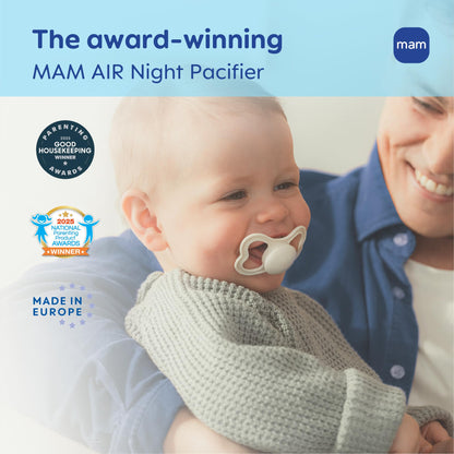 MAM Air Night & Day Baby Pacifier, for Sensitive Skin