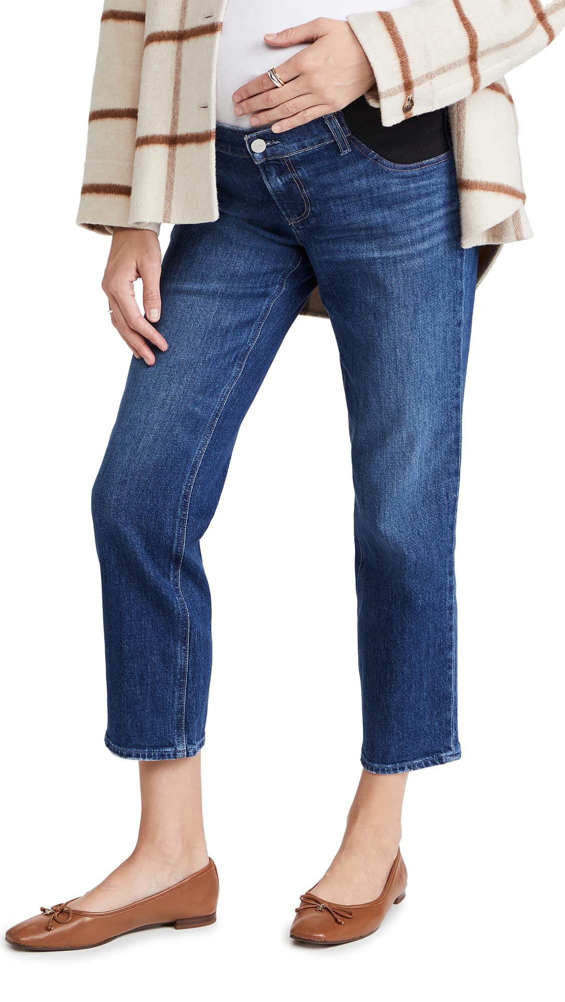 PAIGE Women's Noella Straight Maternity Jeans
