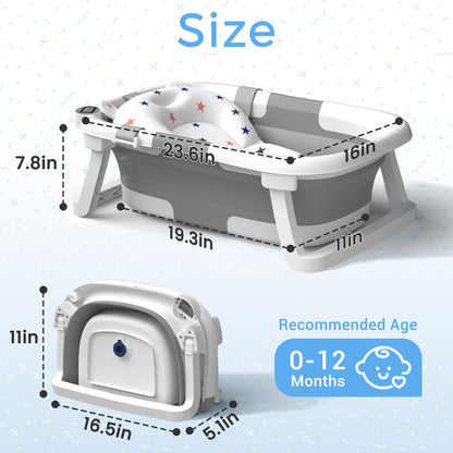 Foldable Baby Bath Tub Frog