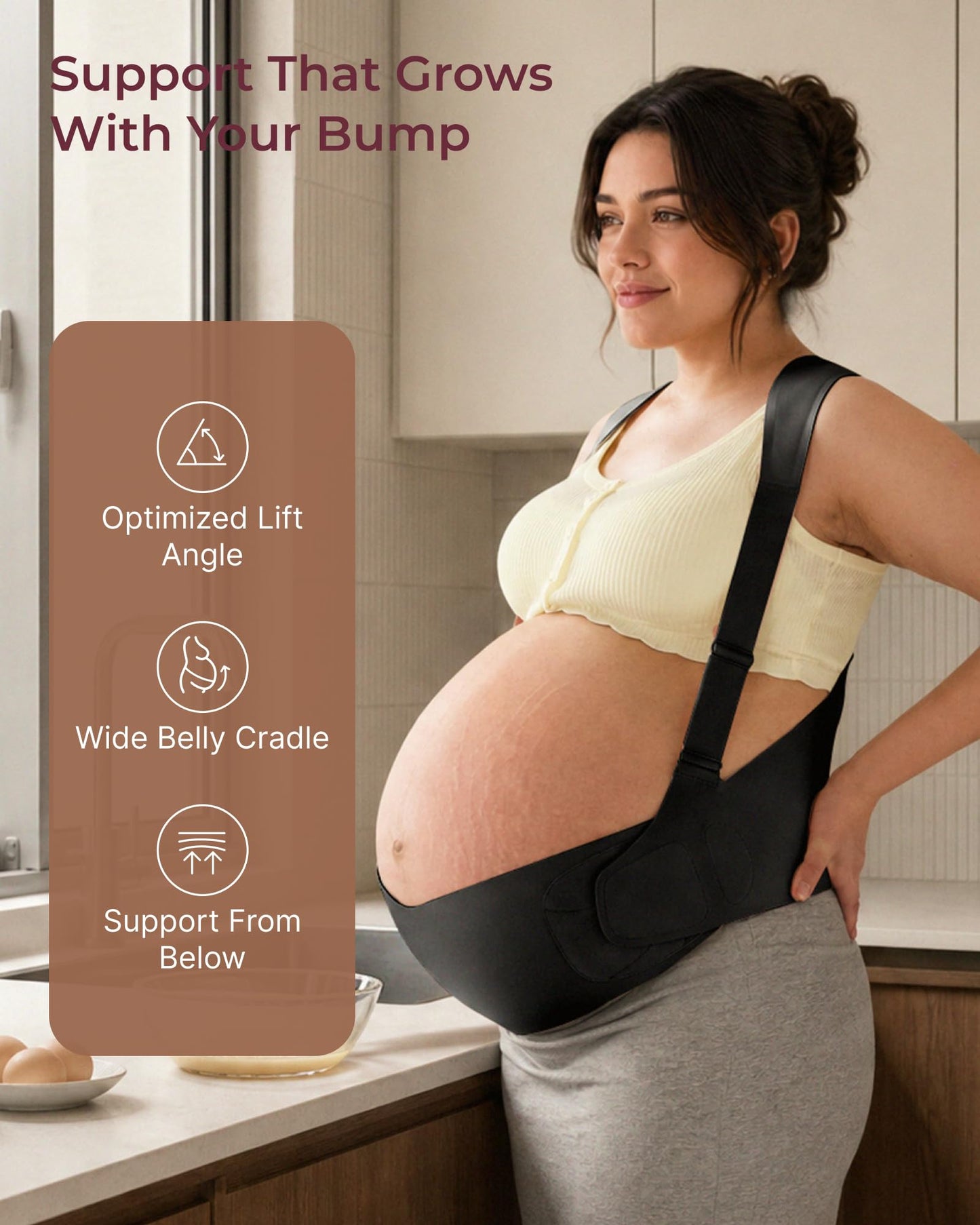 Momcozy Go As You Grow Belly Bands for Pregnant Women-For Twins/Multiples