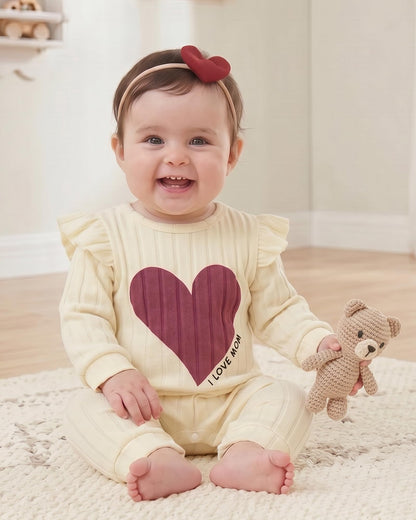 SUNNY PIGGY Baby Girl Clothes 3‑Pack Long Sleeve Romper Infant Outfits