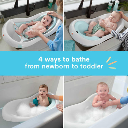 Fisher-Price™ Baby to Toddler Bath 4-in-1 Sling 'N Seat Tub with Removable Infant Support and 2 Toys