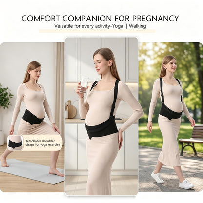 Paskyee 3-in-1 Pregnancy Belly Band – Adjustable Maternity Support Belt
