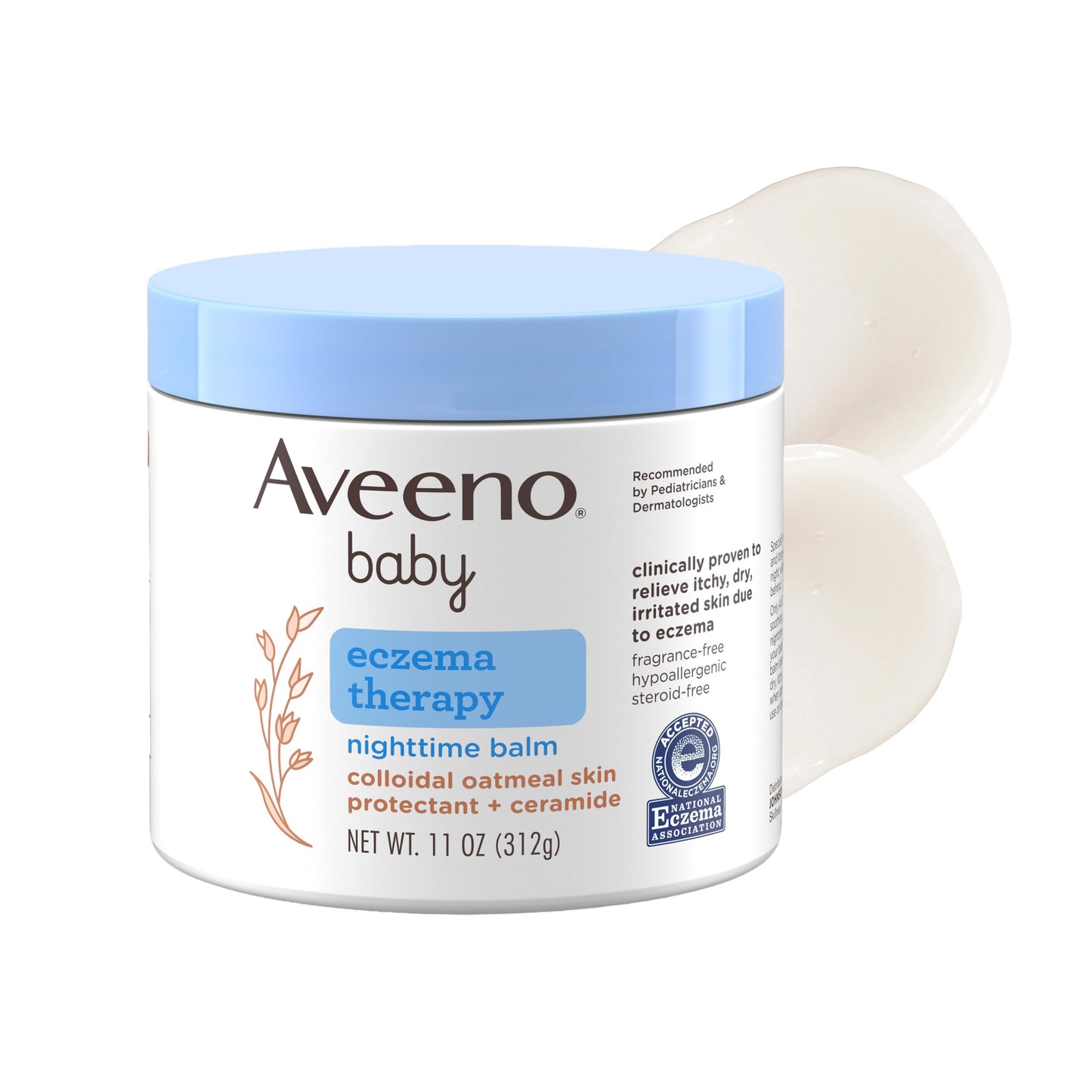Aveeno Baby Eczema Therapy Nighttime Body Balm, Moisturizing Eczema Treatment collection