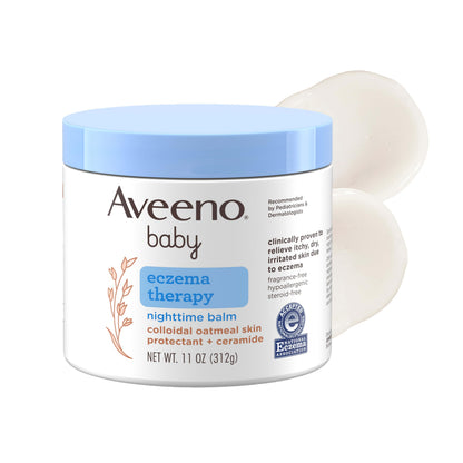 Aveeno Baby Eczema Therapy Nighttime Body Balm, Moisturizing Eczema Treatment collection