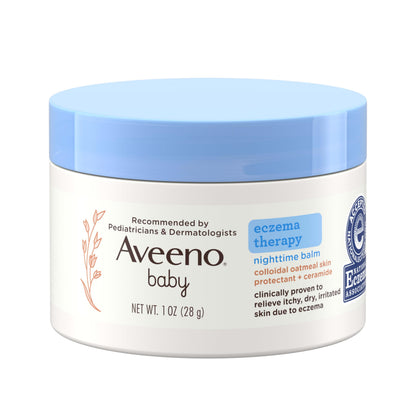 Aveeno Baby Eczema Therapy Nighttime Body Balm, Moisturizing Eczema Treatment collection