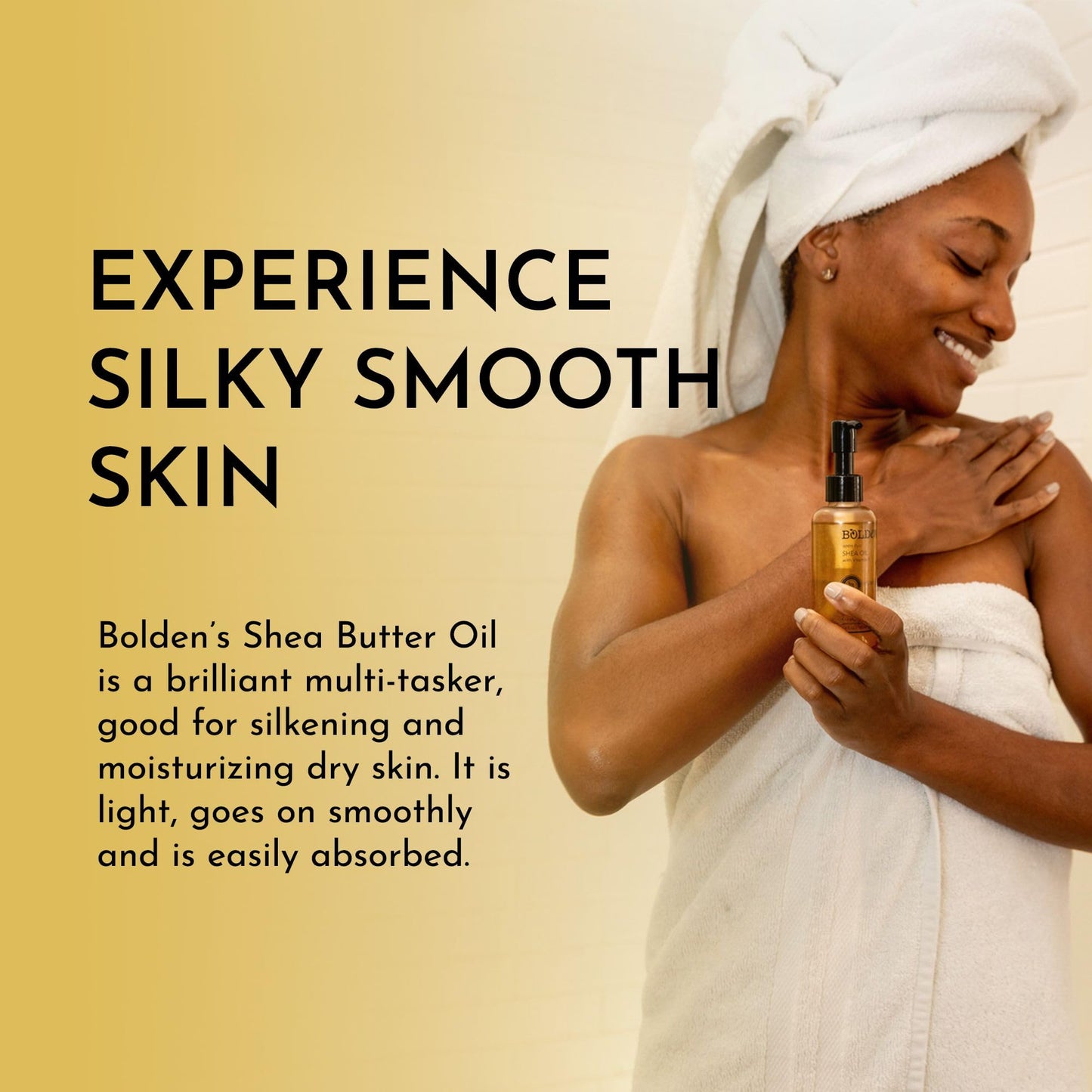 BOLDEN SHEA OIL with Vitamin E | 100% Natural | Unparalleled Moisture & Radiance for Skin & Hair