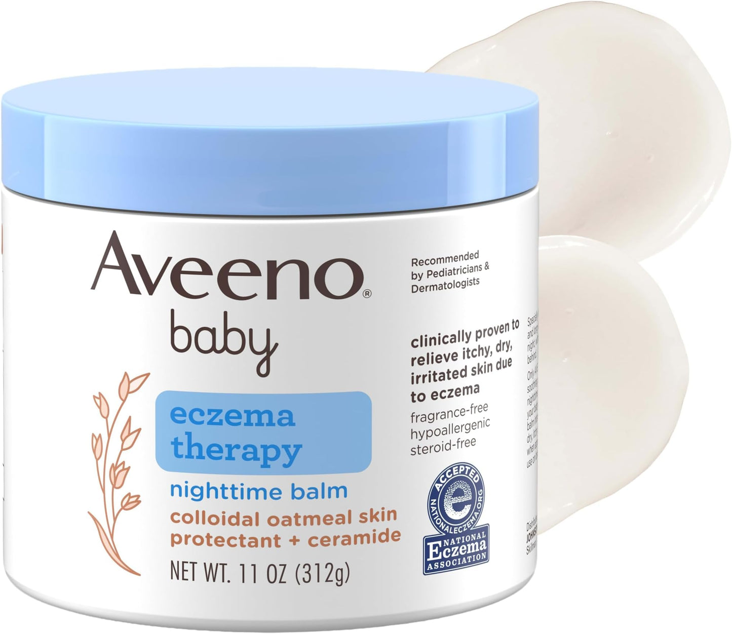 Aveeno Baby Eczema Therapy Nighttime Body Balm, Moisturizing Eczema Treatment collection
