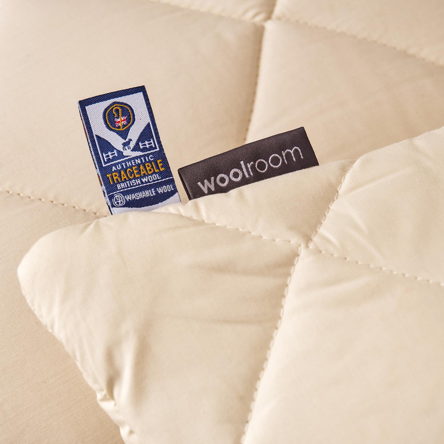 WOOLROOM Deluxe V Shaped Wool Pillow - 100% Traceable Natural Personalized Body Comfort with Soft Breathable Organic Cotton - Hypoallergenic Moisture Wicking Feather Down Alternative (W75 x L75'')
