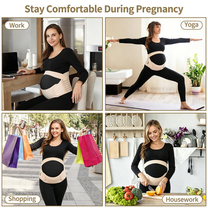 Maternity Belt Pregnancy Belly Band 3 in 1 Support Belt for Pregnant Women