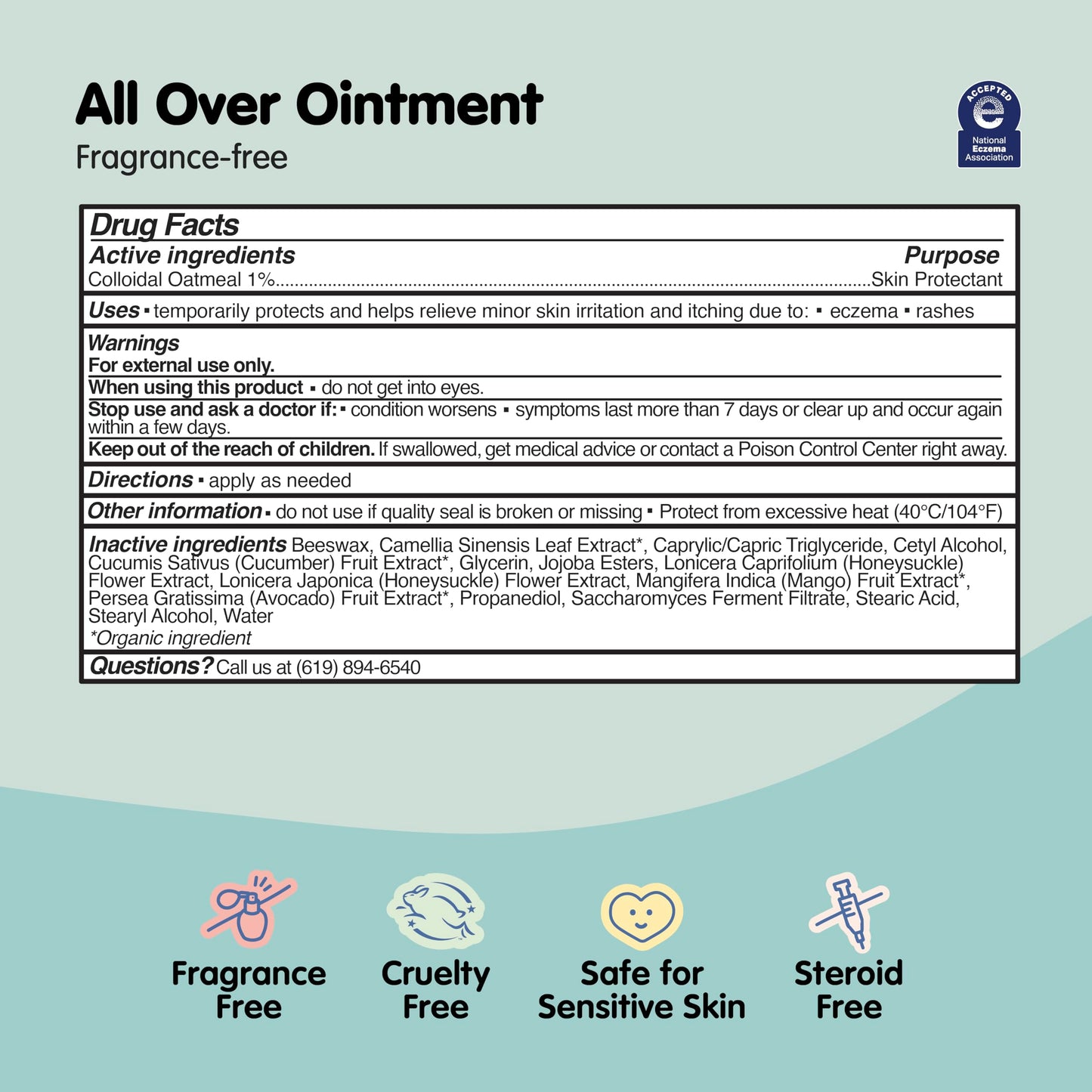 Tubby Todd All Over Ointment, Baby Eczema Cream for Sensitive Skin
